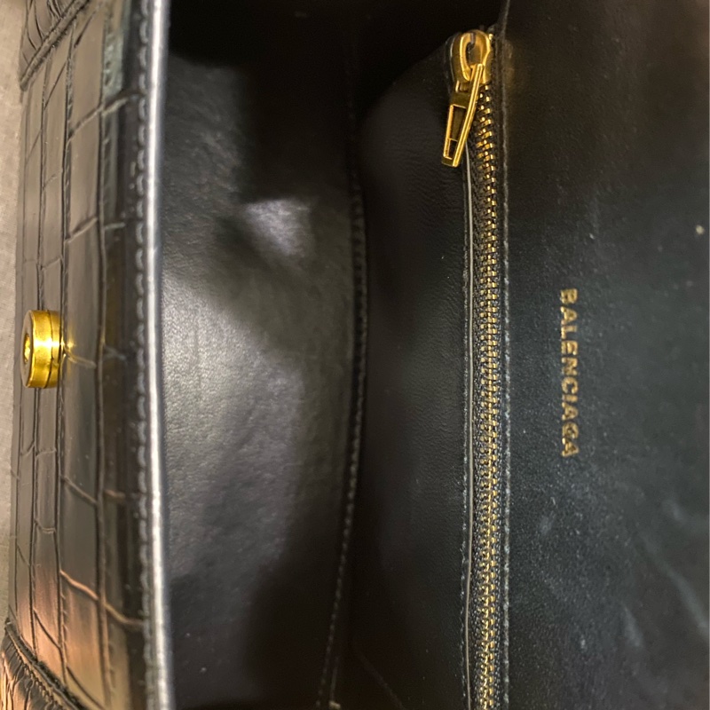 Balenciaga鱷魚紋沙漏包S號-12