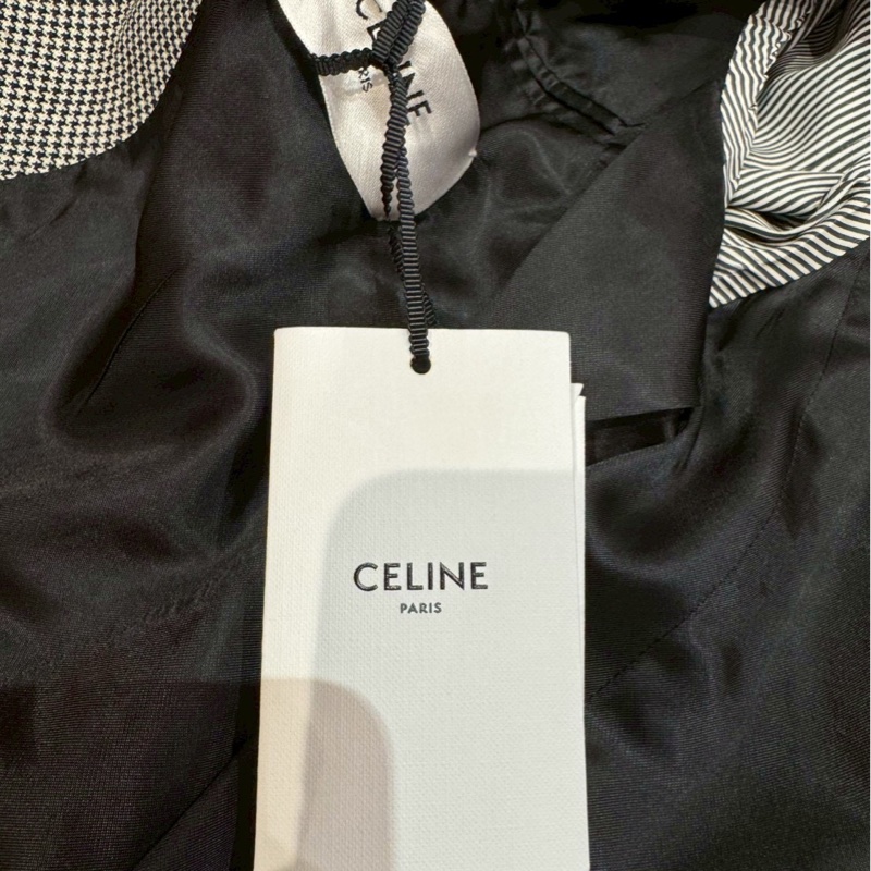 Celine 全新 男生千鳥格外套-3
