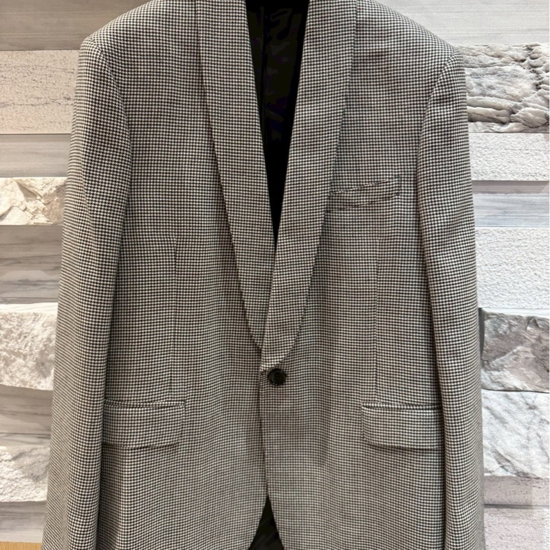 Celine 全新男生千鳥格外套-0