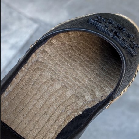 Tory Burch 全新黑色草編平底鞋(全新離櫃商品)-4