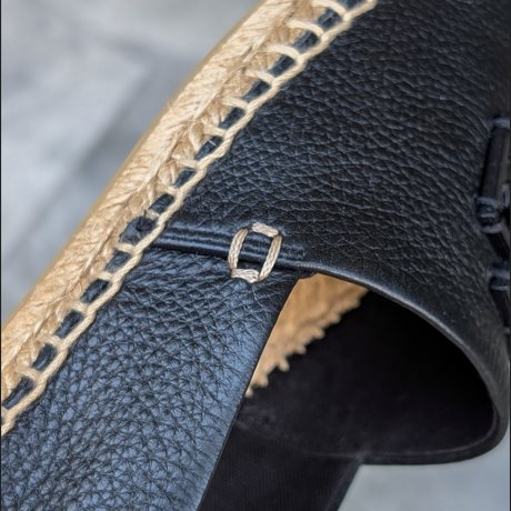 Tory Burch 全新黑色草編平底鞋(全新離櫃商品)-5