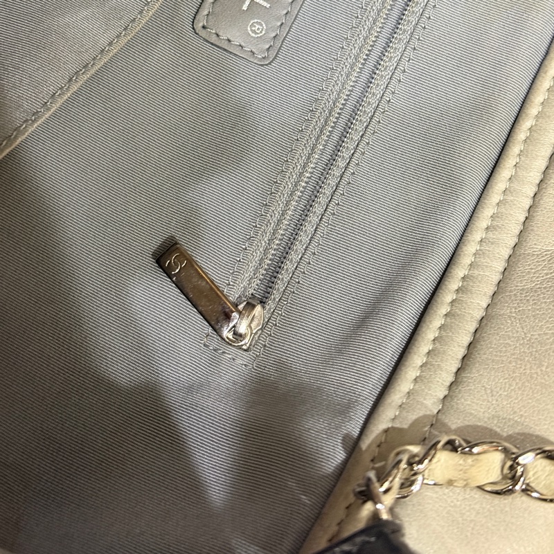 找不到的超級甜價CHANEL 香奈兒 蠟光牛皮 黑色肩背 手提 托特包 通勤包 上班包 媽媽包-48