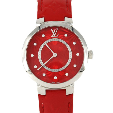 路易威登 Tambour Slim 11P Q1G07 不鏽鋼石英錶