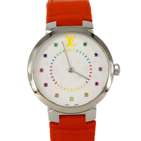 路易威登 Tambour Slim 11P QA159 不鏽鋼石英錶