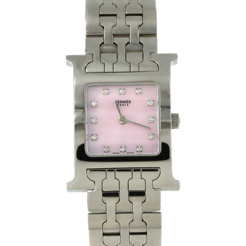 愛馬仕 H Watch 12P HH1.210 不鏽鋼石英腕錶