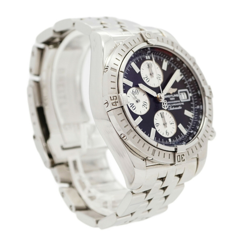 百年靈 Chronomat Evolution A13356 黑色錶盤男士腕錶-3
