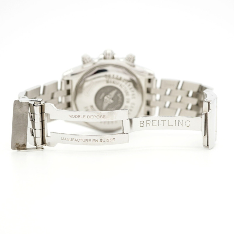 百年靈 Chronomat Evolution A13356 黑色錶盤男士腕錶-4