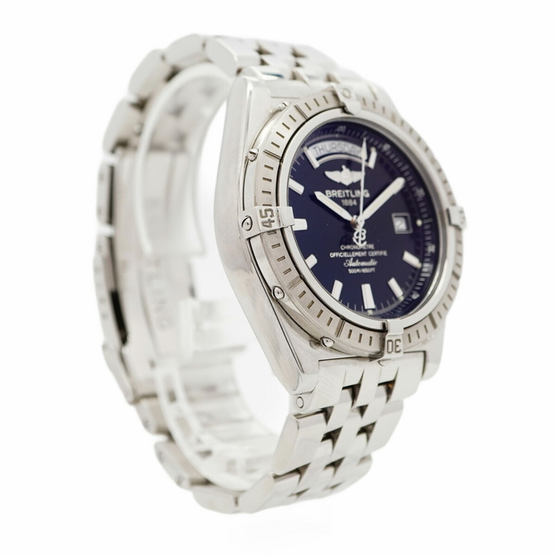 百年靈 Headwind A45355 黑色錶盤男士腕錶-3