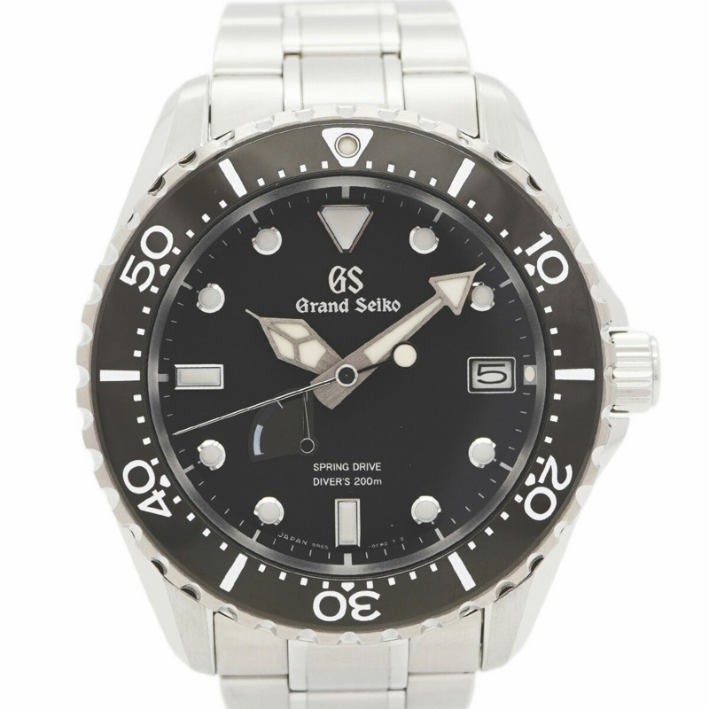 精工 Grand 9R65-0ED0 SBGA461 黑色錶盤男士腕錶-0