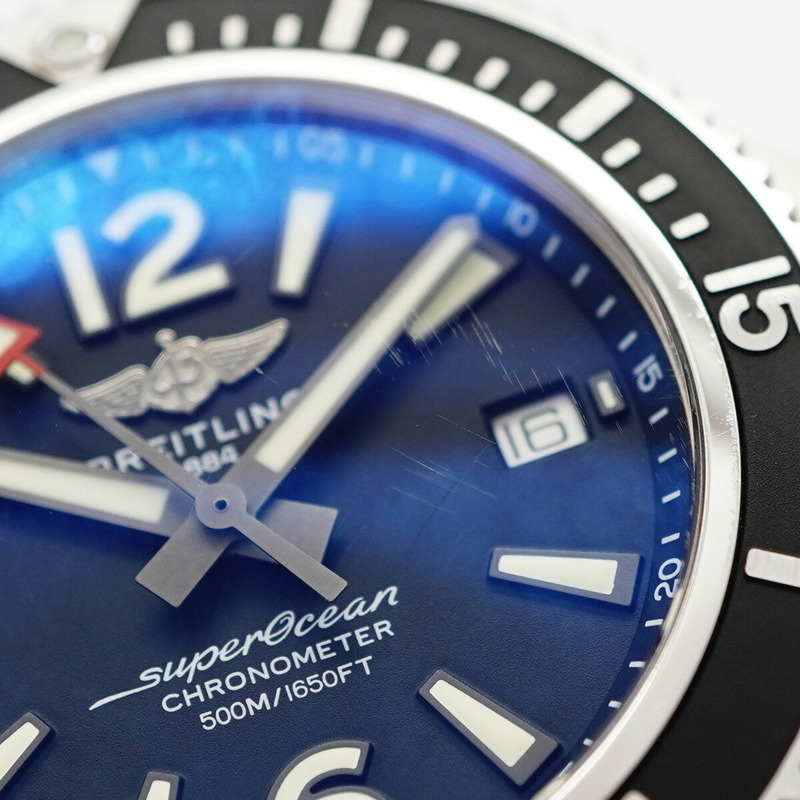 百年靈超級海洋系列 A17366 黑色錶盤男士腕錶-7