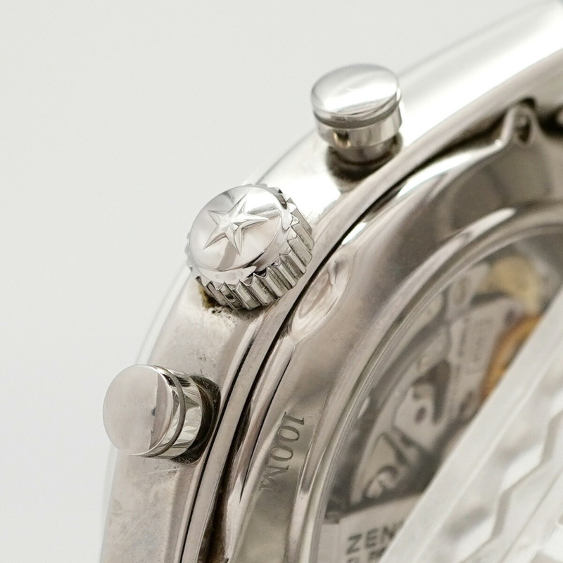 真力時 Chronomaster 03.2040.4061 銀色鏤空錶盤男士腕錶-11