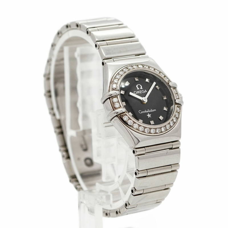 歐米茄星座系列 1465.51 黑色錶盤女錶-3