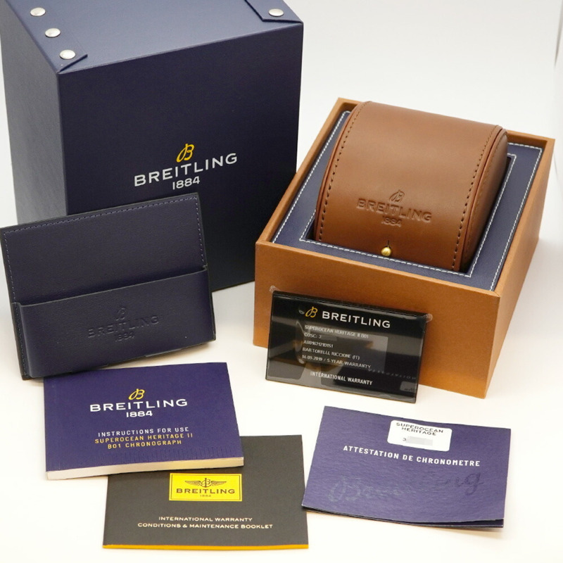 百年靈超級海洋系列 AB0162 黑色錶盤男錶-1