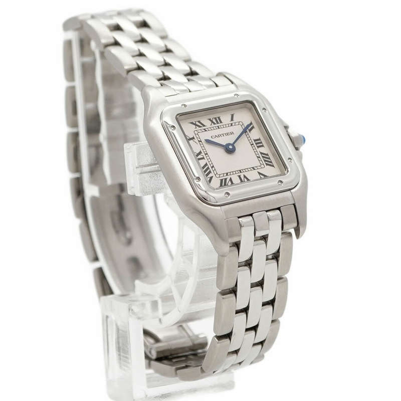 卡地亞 Panthère W25033P5 白色錶盤小姐腕錶-2