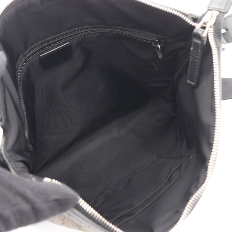 GUCCI Web GG Supreme Messenger Shelly 單肩包 387111 帆布 米色 黑色-2