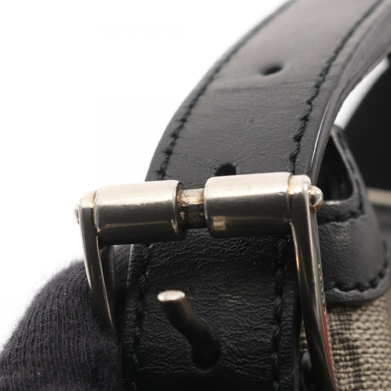 GUCCI Web GG Supreme Messenger Shelly 單肩包 387111 帆布 米色 黑色-8