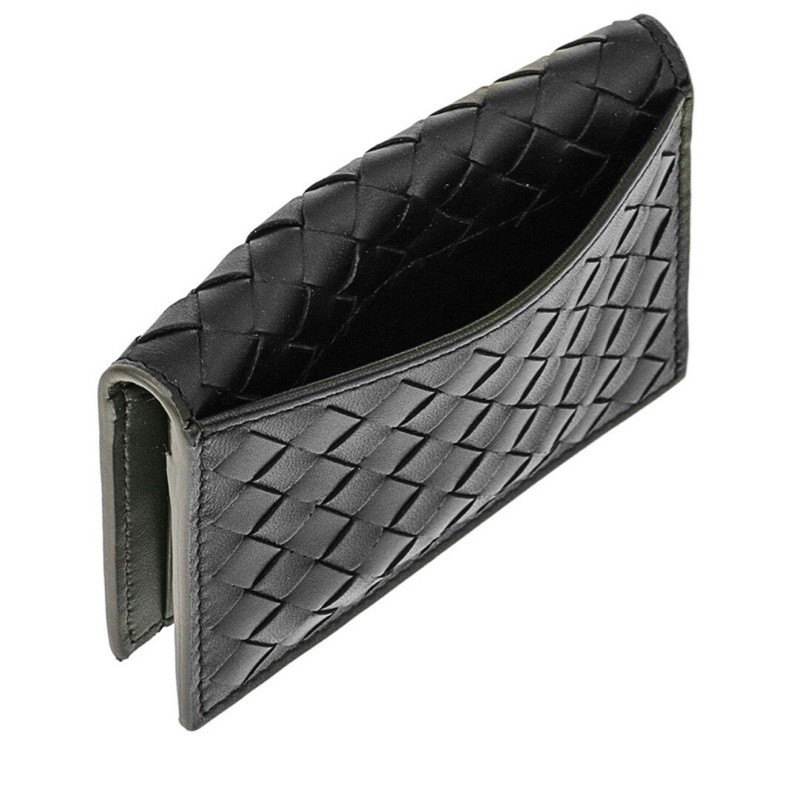 義大利BOTTEGA VENETA對開卡片夾 全新現貨 BV編織卡夾-3