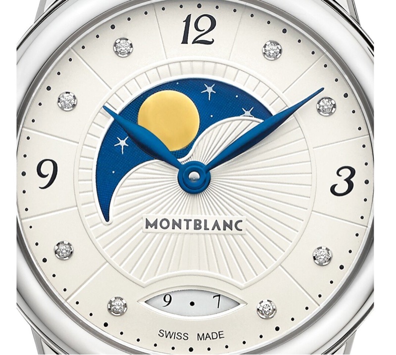 MONTBLANC萬寶龍 Bohème寶曦腕錶系列~月相不鏽鋼錶（女）現貨-2