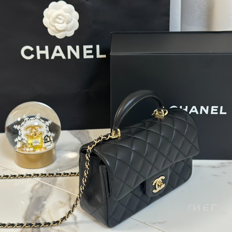 CHANEL Handle Mini CF20 - 黑金-2