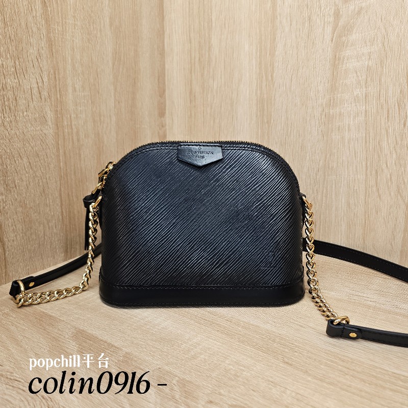 [絕版品耐看好物❣️] LV黑Epi AlmaMini拉鏈斜背包-0