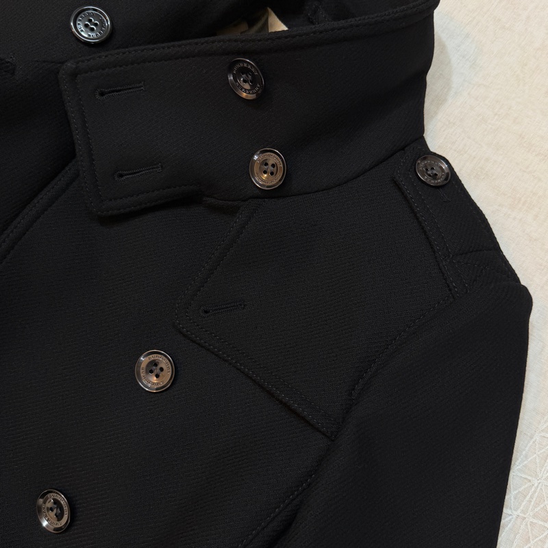 BURBERRY英國黑色羊毛大衣UK6-8