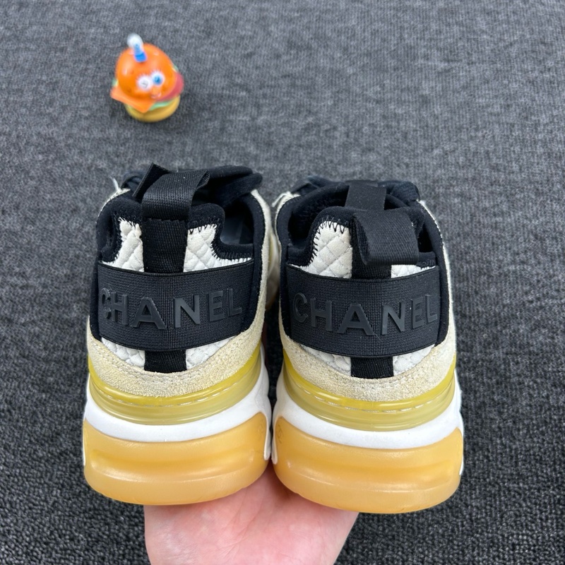 Chanel香奈兒拼色氣墊休閒鞋 尺碼：35.5 整體成色不錯-4