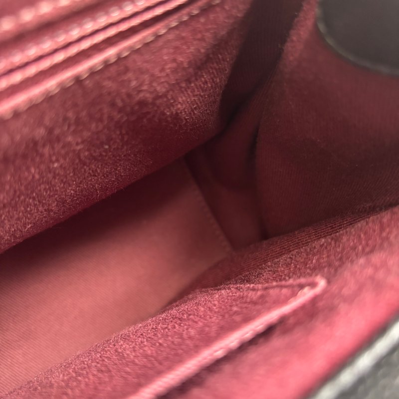 ::CHANEL:: Affinity Flap 黑色荔枝牛皮金轉釦經典郵差包手提/斜背包 大款-31