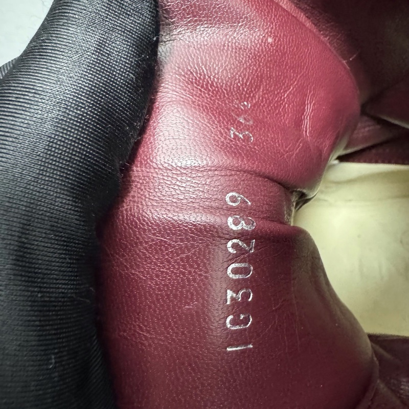 Chanel香奈兒 背後雙C字母logo稜形格紋黑色女款短靴馬丁靴36碼99新-7