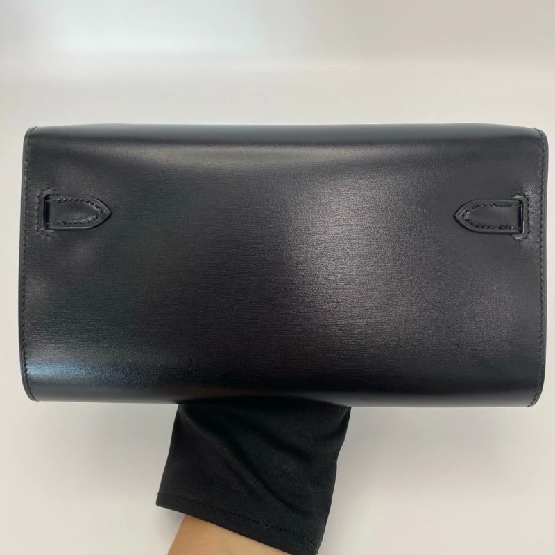 HERMES Kellytogo黑金box小牛皮肩背斜背包20*11*3 全新閒置配件盒子塵袋吊牌-6