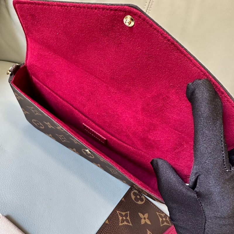 全新全套LV Felicie Pochette 老花三合一芯片款，全新未使用，專櫃正品，配件齊全！帶盒、票、塵袋、鏈條齊備-8