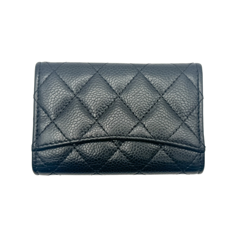 黑色 荔枝紋 牛皮 卡夾 名片夾 AP0214【CHANEL 香奈兒】 AP0214-1