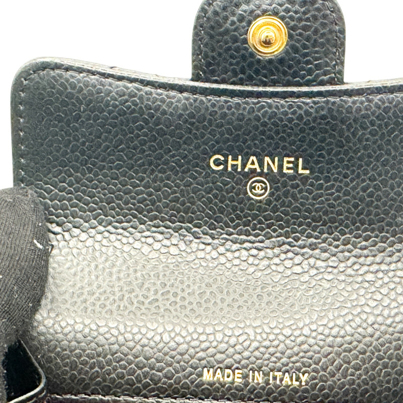 黑色 荔枝紋 牛皮 卡夾 名片夾 AP0214【CHANEL 香奈兒】 AP0214-6