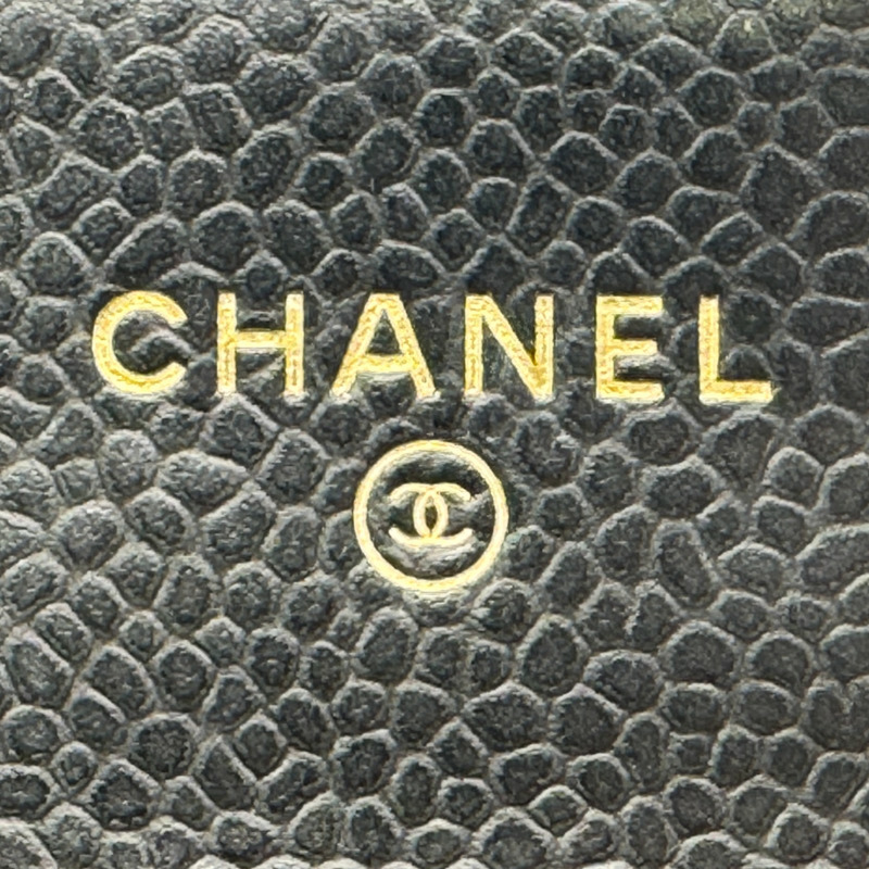 黑色 荔枝紋 牛皮 卡夾 名片夾 AP0214【CHANEL 香奈兒】 AP0214-7