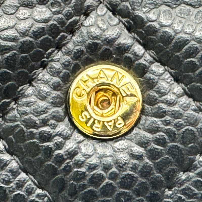 黑色 荔枝紋 牛皮 卡夾 名片夾 AP0214【CHANEL 香奈兒】 AP0214-10