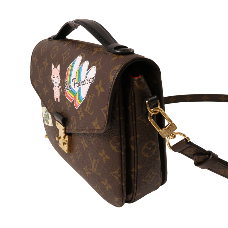 棕色 原花 帆布 My World Tour Pochette Metis 两用包【LOUIS VUITTON LV 路易威登】 #PO1073-2