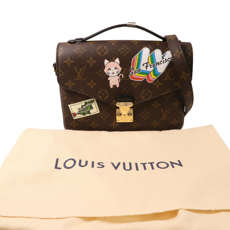 棕色 原花 帆布 My World Tour Pochette Metis 两用包【LOUIS VUITTON LV 路易威登】 #PO1073-7