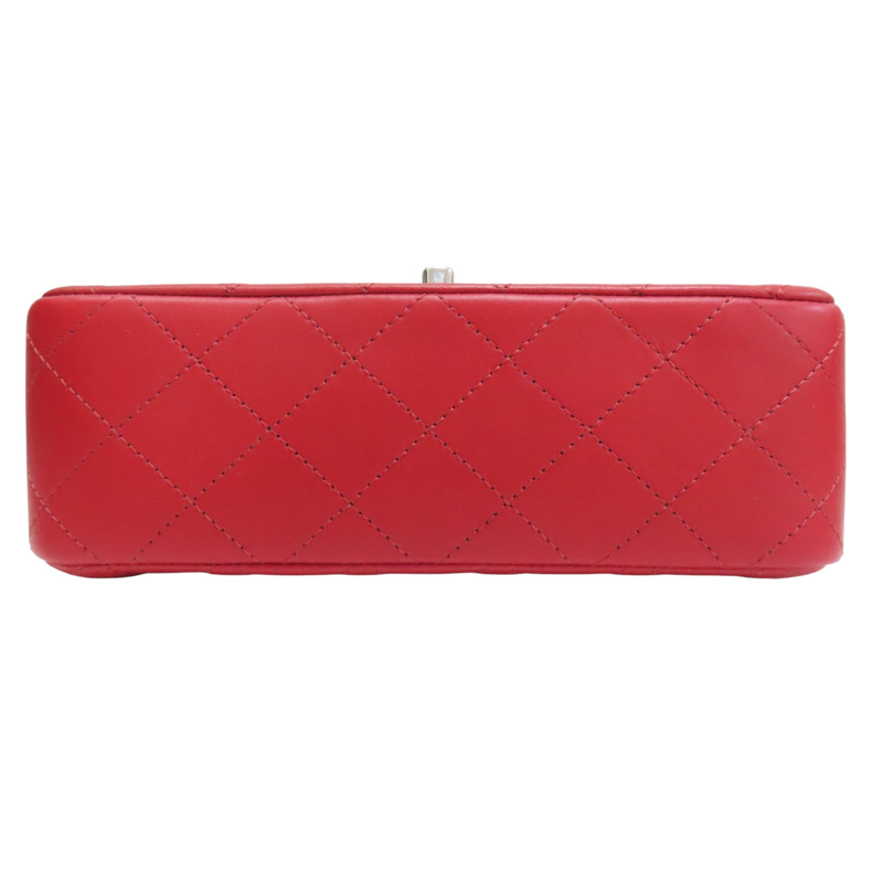 紅色 羊皮 COCO 20 鏈帶肩背包 淡金釦【CHANEL 香奈兒】 A69900-3