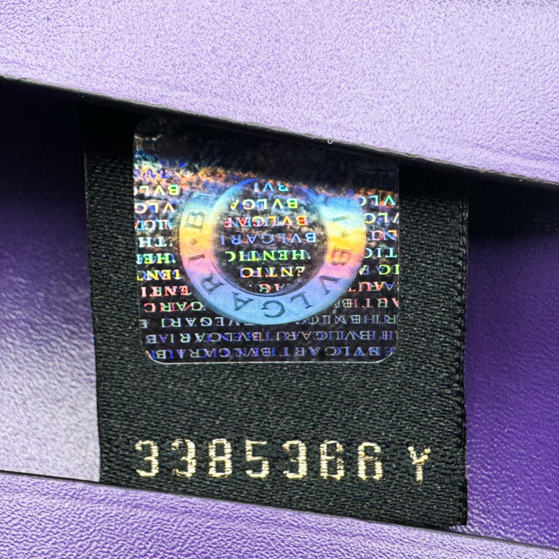 綠色 牛皮 Serpenti Forever 金扣 兩折中夾 294606【BVLGARI 寶格麗】 294606-9