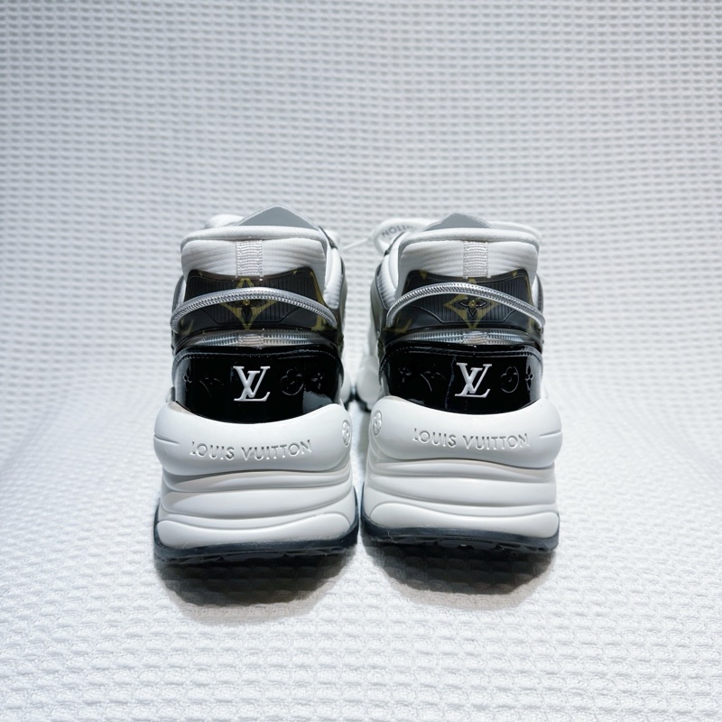 路易威登 LOUIS VUITTON LV RUN55 白棕運動鞋 尺碼/38碼-3