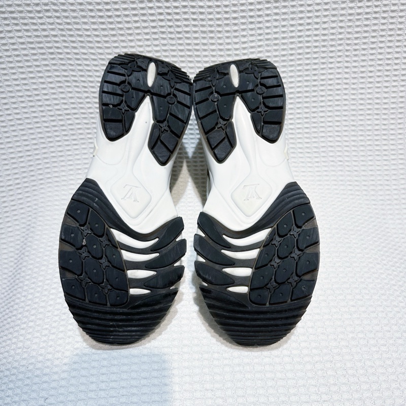 路易威登 LOUIS VUITTON LV RUN55 白棕運動鞋 尺碼/38碼-5