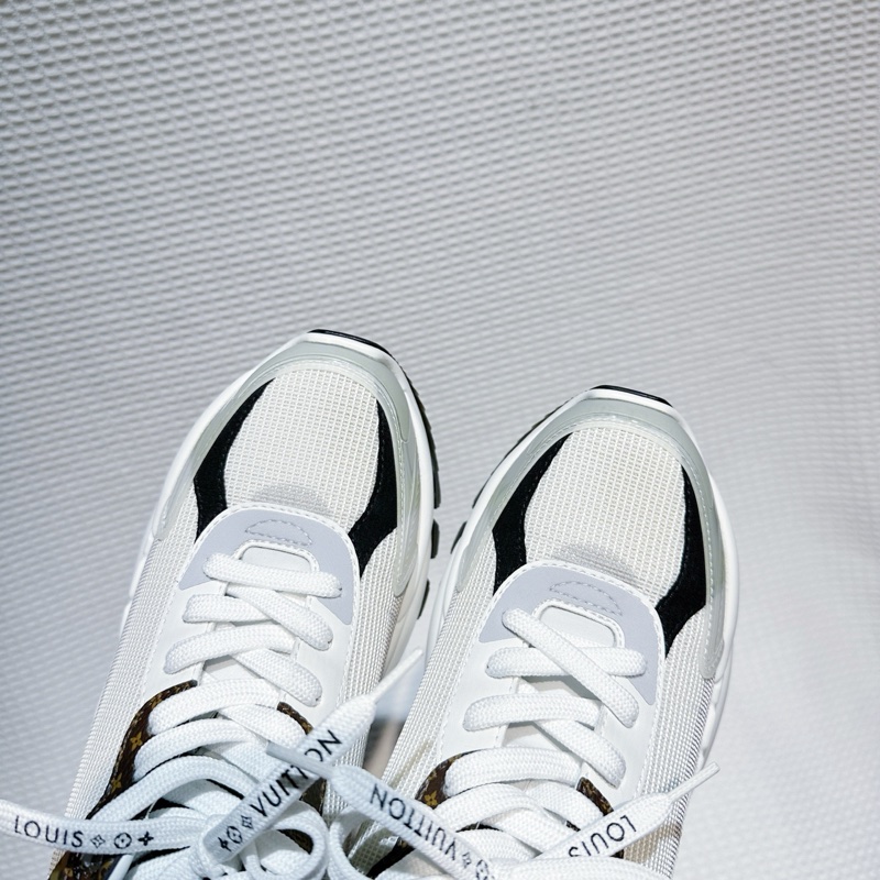 路易威登 LOUIS VUITTON LV RUN55 白棕運動鞋 尺碼/38碼-6