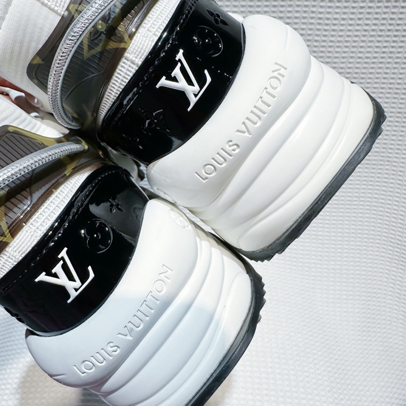 路易威登 LOUIS VUITTON LV RUN55 白棕運動鞋 尺碼/38碼-7