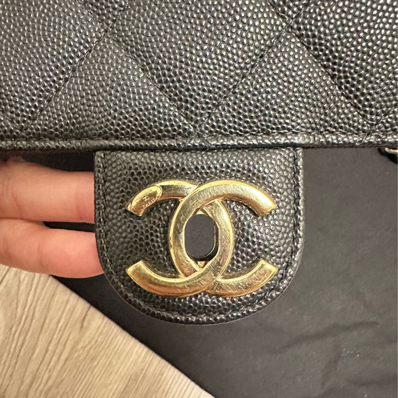 Chanel拉鍊方胖 二手-1