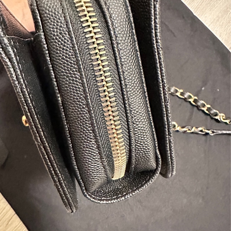 Chanel拉鍊方胖 二手-5