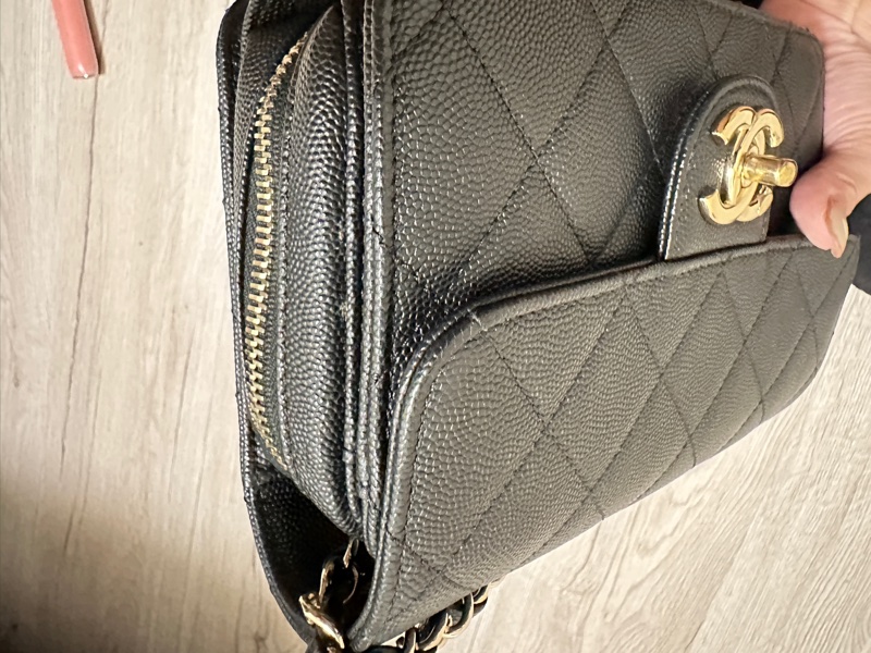 Chanel拉鍊方胖 二手-18