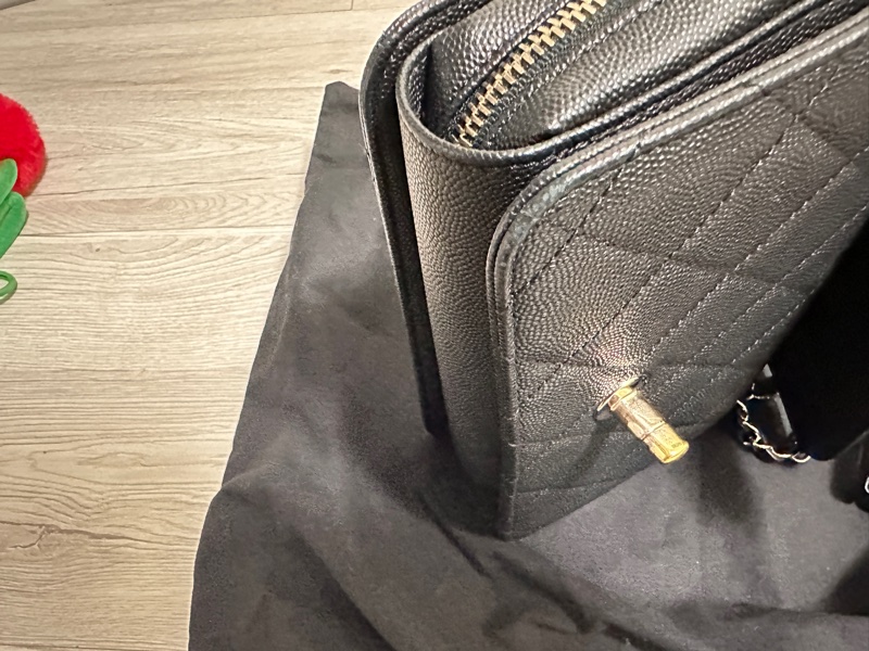 Chanel拉鍊方胖 二手-35