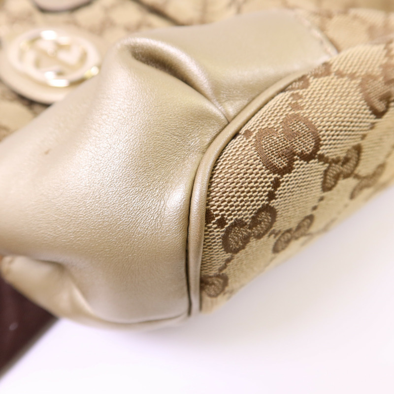 GUCCI 帆布2 Way Shoulder Bag金扣手挽肩背兩用袋-13