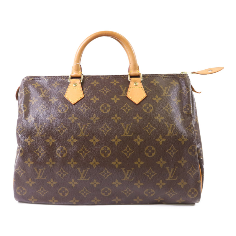 LOUIS VUITTON Monogram Speedy 35金扣手挽袋-0