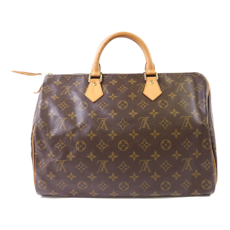 LOUIS VUITTON Monogram Speedy 35金扣手挽袋-1
