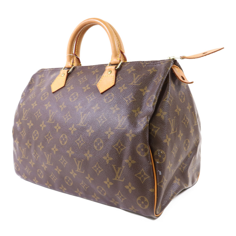 LOUIS VUITTON Monogram Speedy 35金扣手挽袋-2